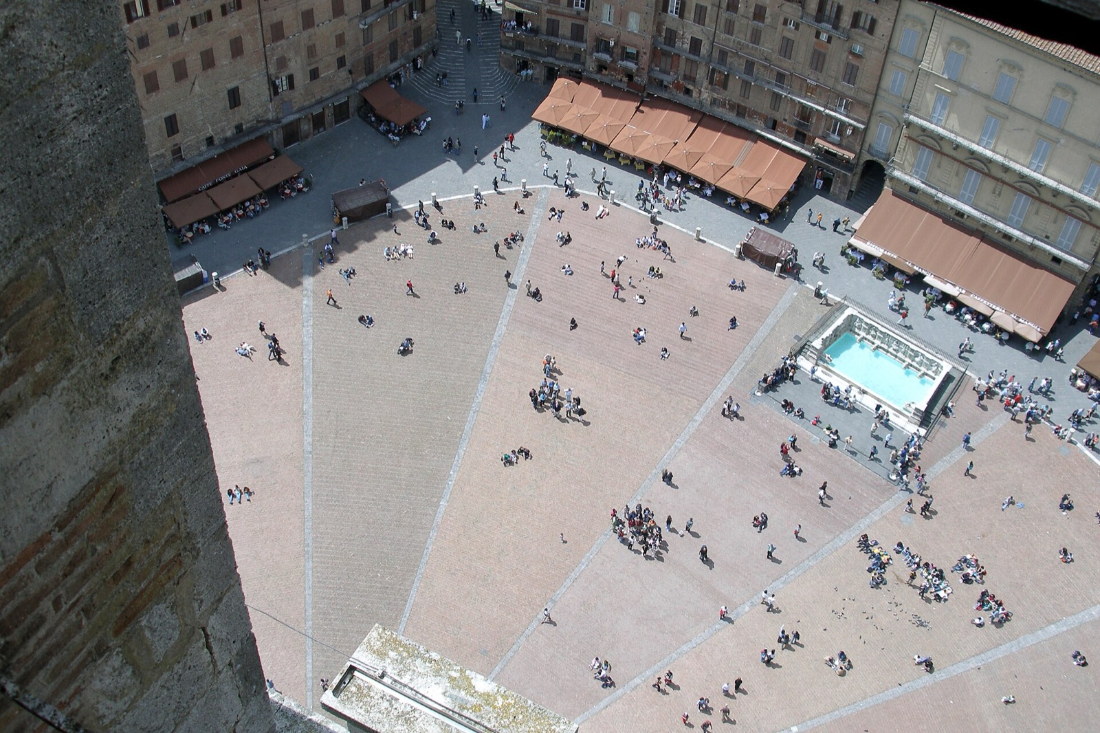 Piazza del Campo vista dalla Torre del Mangia