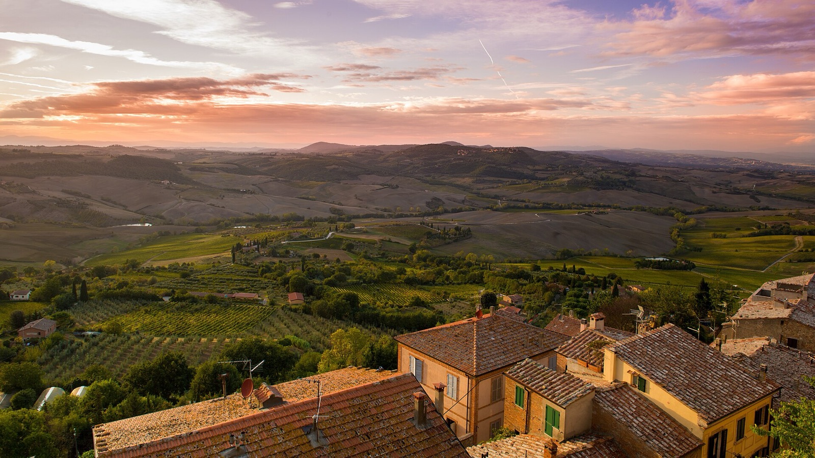 Veduta di campagna toscana