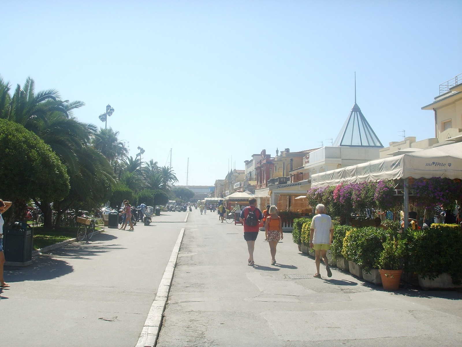 La passeggiata a mare di Viareggio